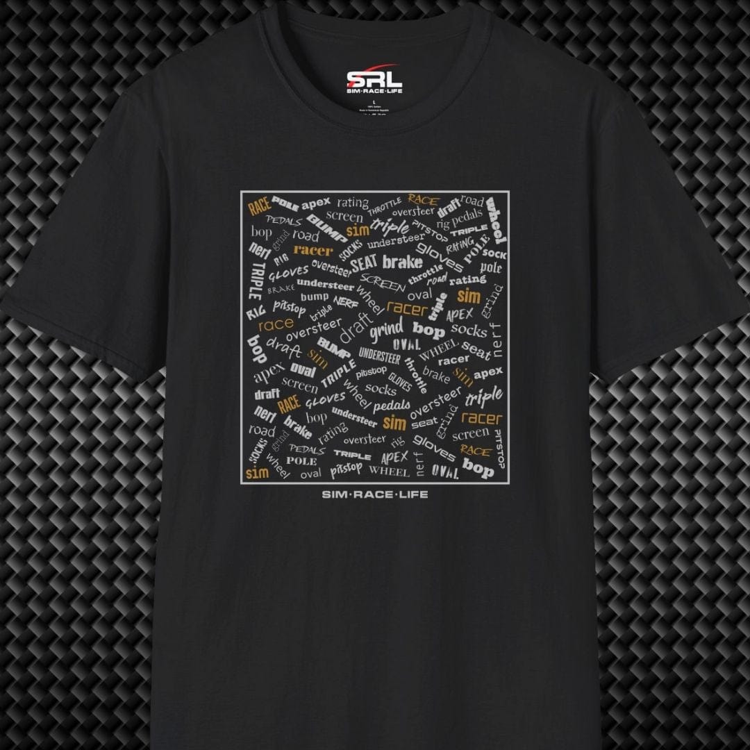 Sim Racing Words T-Shirt