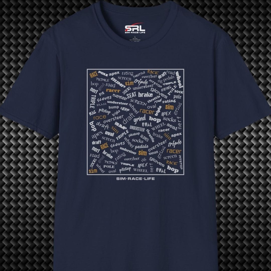 Sim Racing Words T-Shirt