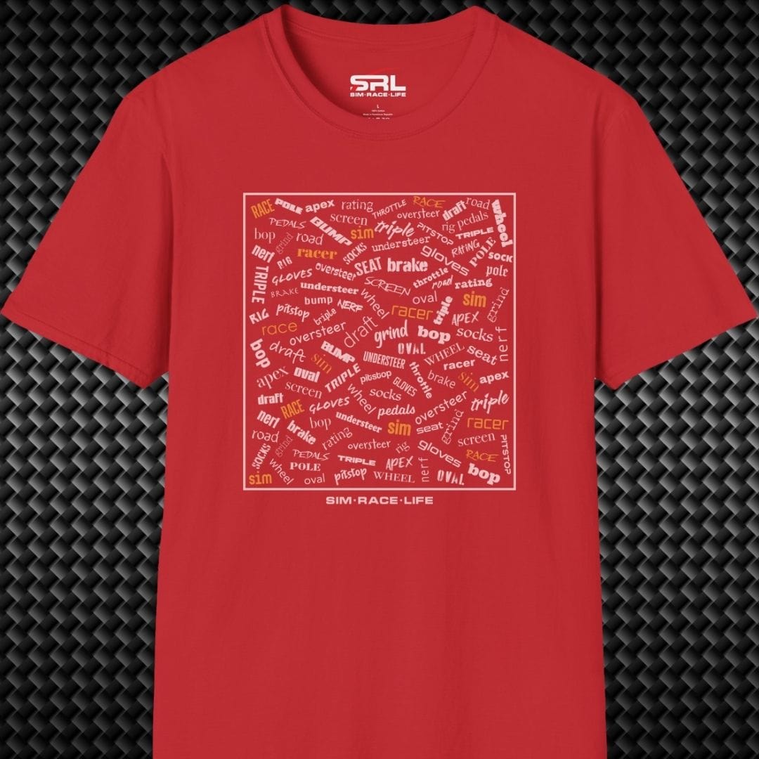 Sim Racing Words T-Shirt