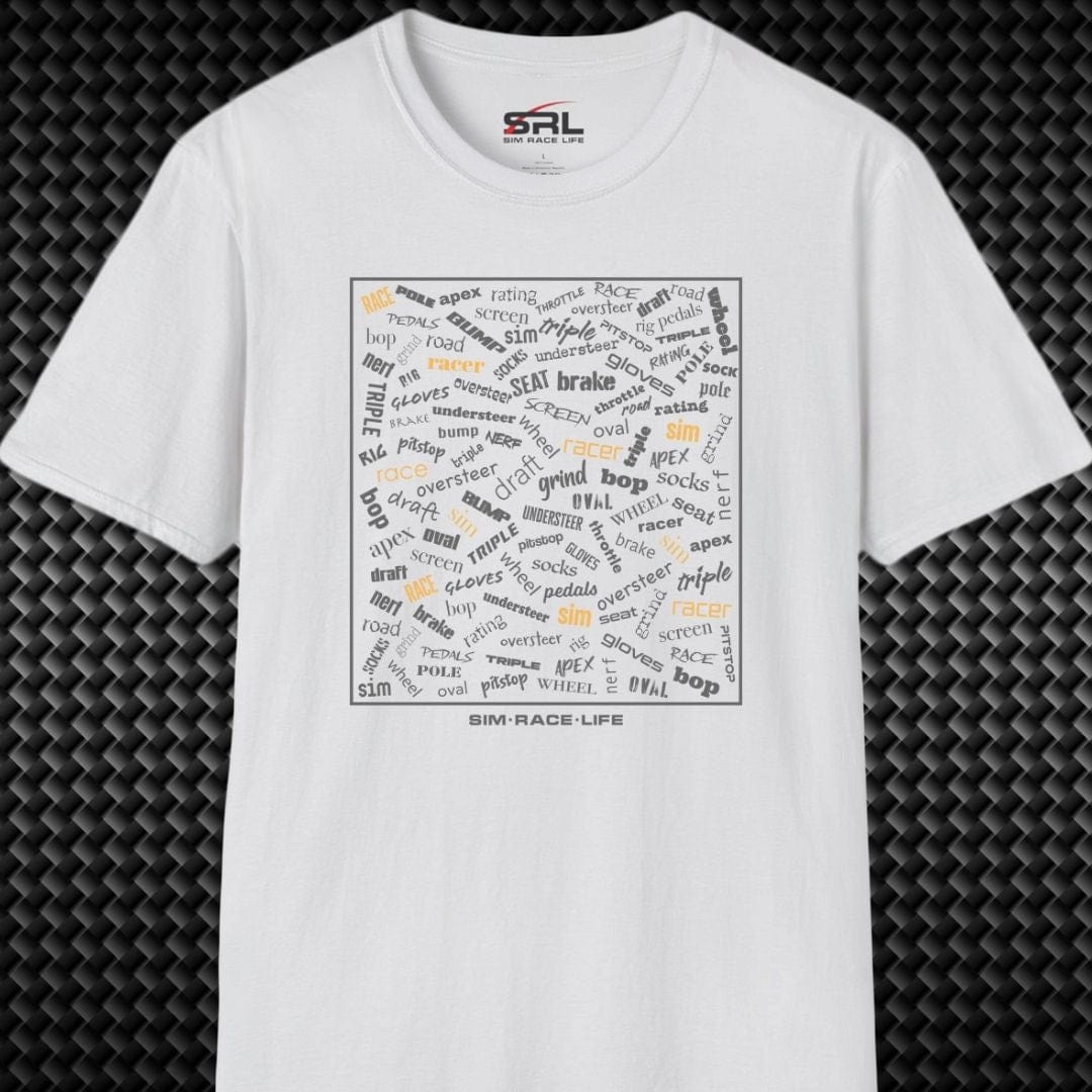 Sim Racing Words T-Shirt
