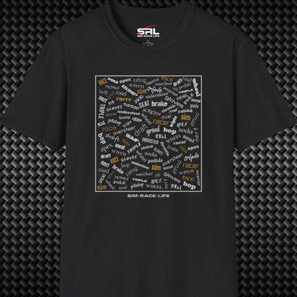 Sim Racing Words T-Shirt