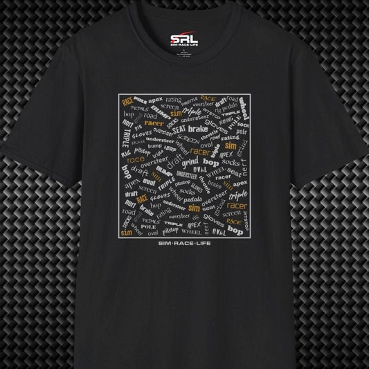 Sim Racing Words T-Shirt