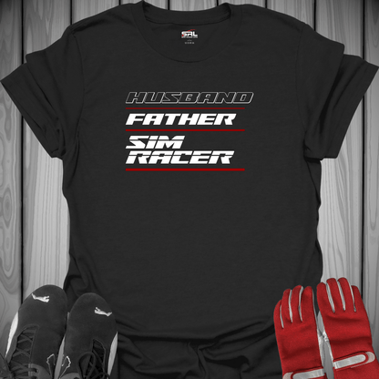 Husband, Father, Sim Racer - T-Shirt