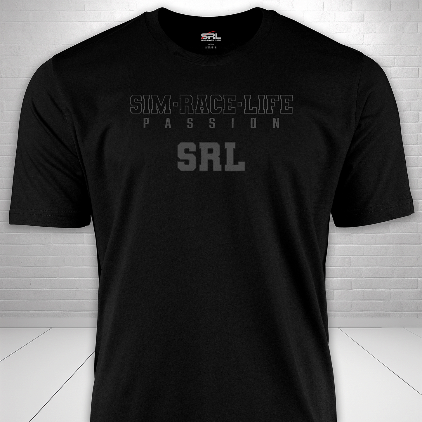 Sim Race Life Passion Black Stealth T-Shirt