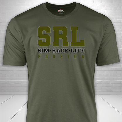 Sim Race Life Initials Olive T-Shirt