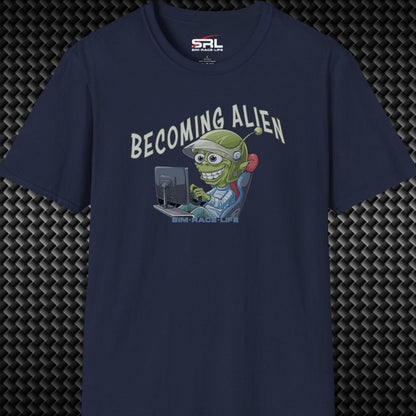 Becoming Alien Cartoon T-Shirt