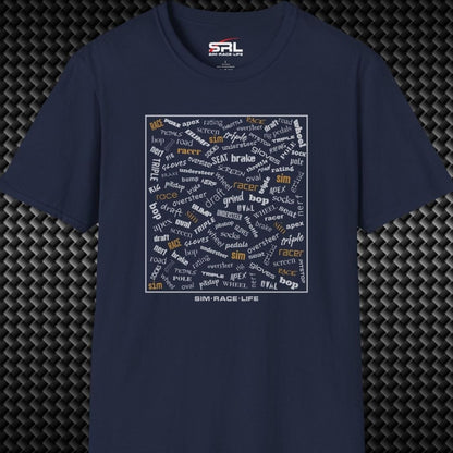 Sim Racing Words T-Shirt