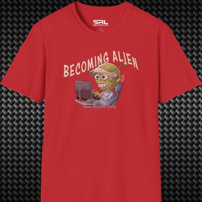 Becoming Alien Cartoon T-Shirt
