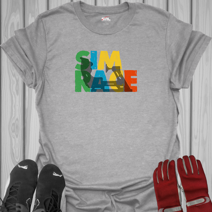 Sim Race Rig Silhouette - T-Shirt